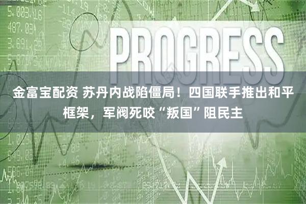 金富宝配资 苏丹内战陷僵局!四国联手推出和平框架,军阀死咬“叛国”阻民主